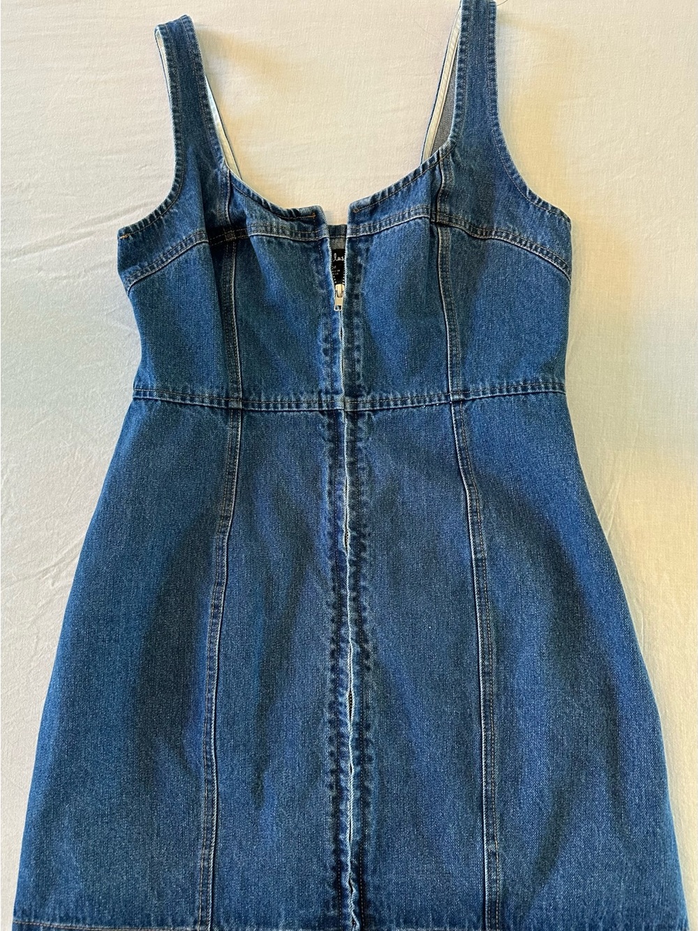 Lulu's Dark Blue Denim Mini Dress